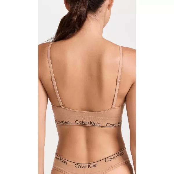 Calvin Klein Underwear Womens Modern Cotton Naturals Lightly Lined Triangle BraSandalwood