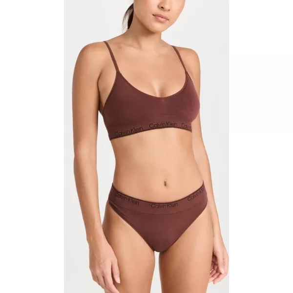 Calvin Klein Underwear Womens Modern Cotton Naturals ThongRum Raisin