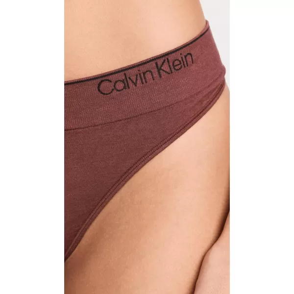 Calvin Klein Underwear Womens Modern Cotton Naturals ThongRum Raisin