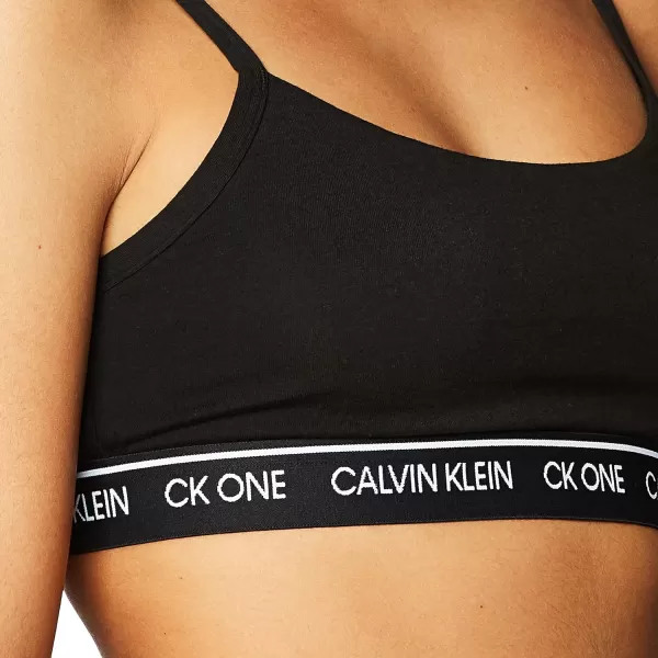 Calvin Klein Womens CK One Cotton Unlined BraletteBlack