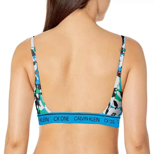 Calvin Klein Womens CK One Cotton Unlined BraletteFergus Chilmark Print