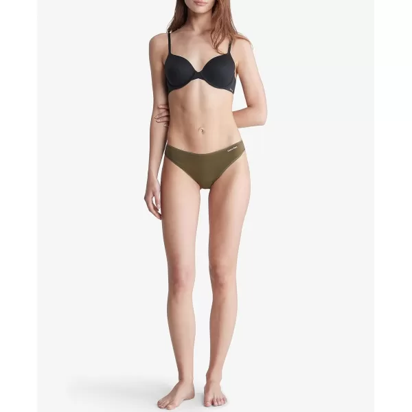 Calvin Klein Womens Form BikiniDark Olive