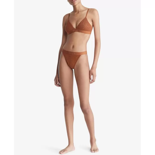 Calvin Klein Womens Intrinsic Unlined HighLeg TangaWarm Bronze