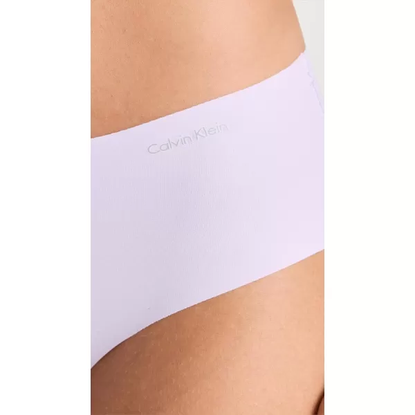 Calvin Klein Womens Invisibles Hipster Multipack PantyLilacVanilla IceRabbit