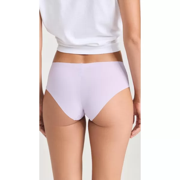 Calvin Klein Womens Invisibles Hipster Multipack PantyLilacVanilla IceRabbit