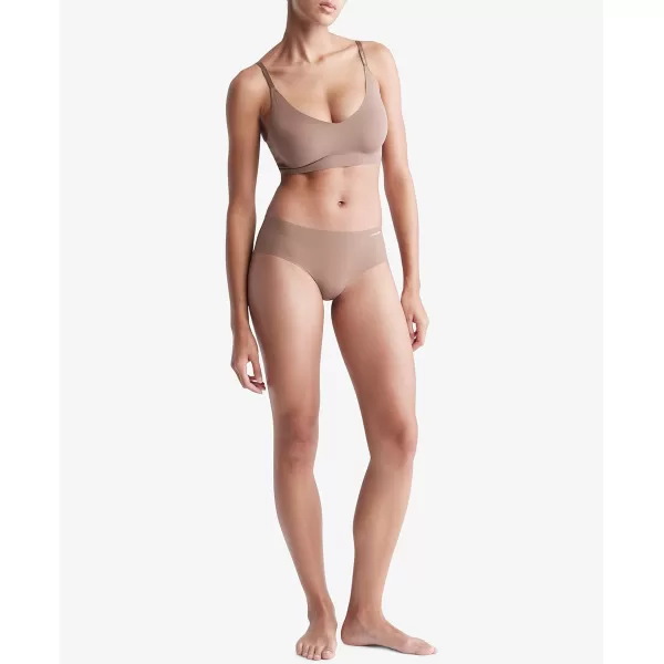 Calvin Klein Womens Invisibles Hipster PantyMauve Brown