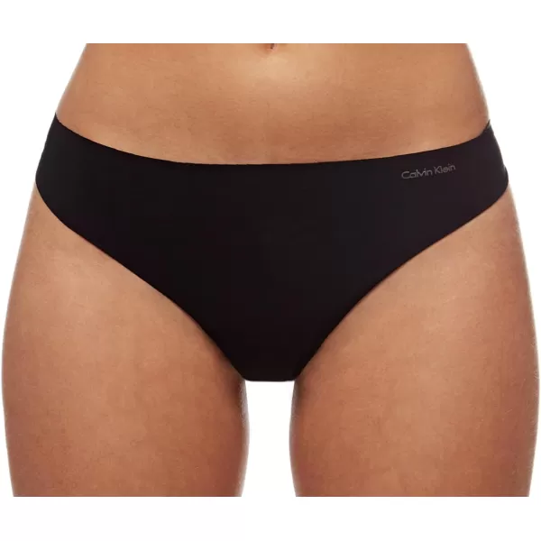 Calvin Klein Womens Invisibles Thong MultiPack Panty3 SpeakeasyLight CaramelBlack