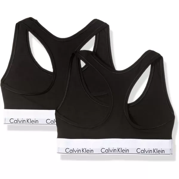 Calvin Klein Womens Modern Cotton BraletteBlackBlack