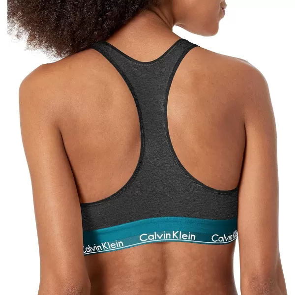 Calvin Klein Womens Modern Cotton BraletteCharcoal Heathertopaz Gemstone Wb