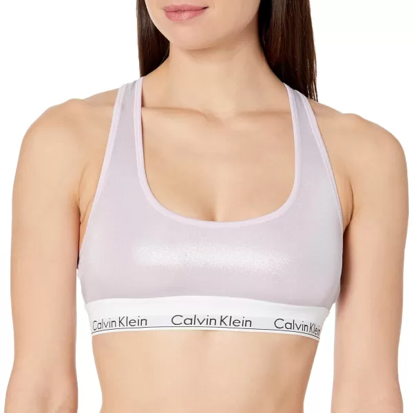 Calvin Klein Womens Modern Cotton BralettePink Wet Look