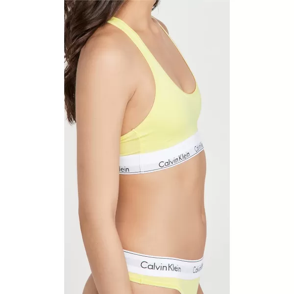 Calvin Klein Womens Modern Cotton BralettePop Yellow