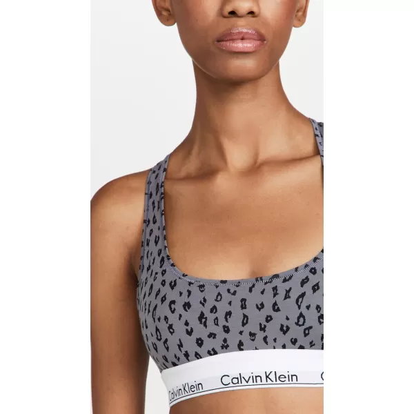 Calvin Klein Womens Modern Cotton BraletteSavannah Cheetahpewter