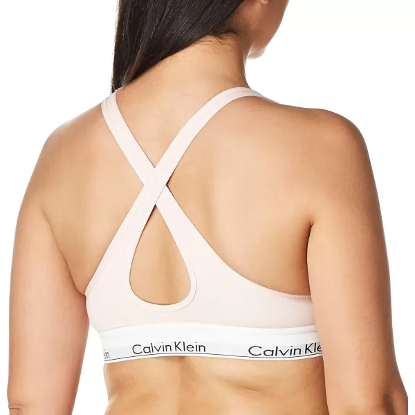 Calvin Klein Womens Modern Cotton Lightly Lined Wireless BraletteNymphs Thigh