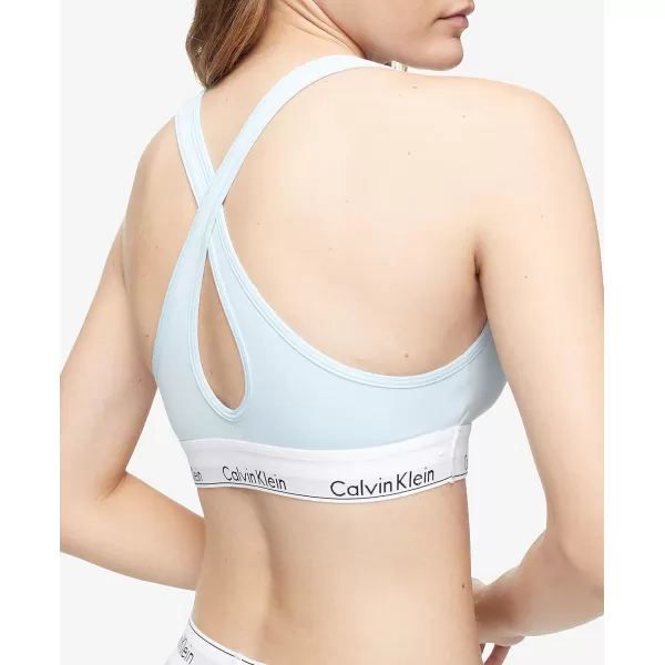 Calvin Klein Womens Modern Cotton Lightly Lined Wireless BraletteRain Dance