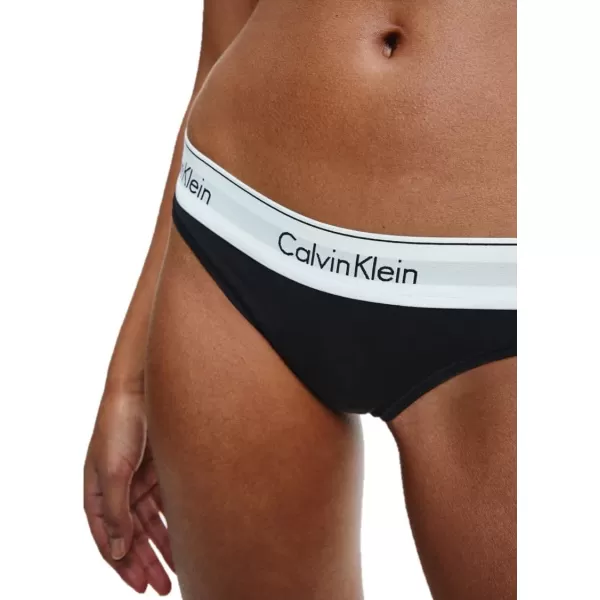 Calvin Klein Womens Modern Cotton Stretch Thong PantiesBlack