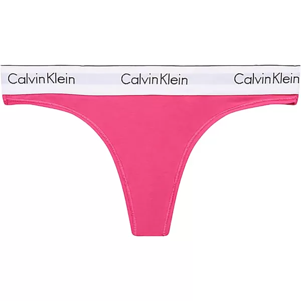 Calvin Klein Womens Modern Cotton Stretch Thong PantiesRaspberry Sorbet