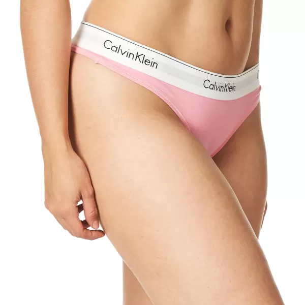 Calvin Klein Womens Modern Cotton Stretch Thong PantiesRosey Dream