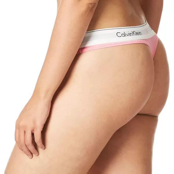 Calvin Klein Womens Modern Cotton Stretch Thong PantiesRosey Dream