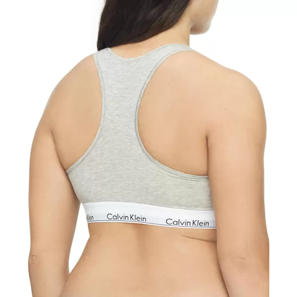 Calvin Klein Womens Modern Cotton Unlined Wireless BraletteGrey Heather