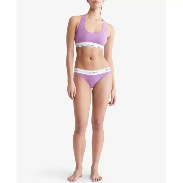 Calvin Klein Womens Modern Cotton Unlined Wireless BraletteIris Orchid