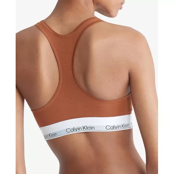 Calvin Klein Womens Modern Cotton Unlined Wireless BraletteWarm Bronze