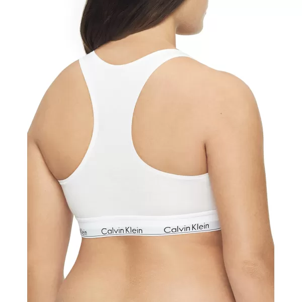 Calvin Klein Womens Modern Cotton Unlined Wireless BraletteWhite