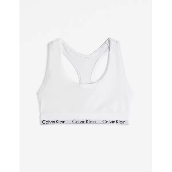 Calvin Klein Womens Modern Cotton Unlined Wireless BraletteWhite