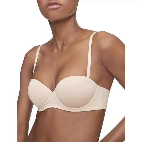 Calvin Klein Womens Perfectly Fit Strapless Convertible PushUp BraBare 265