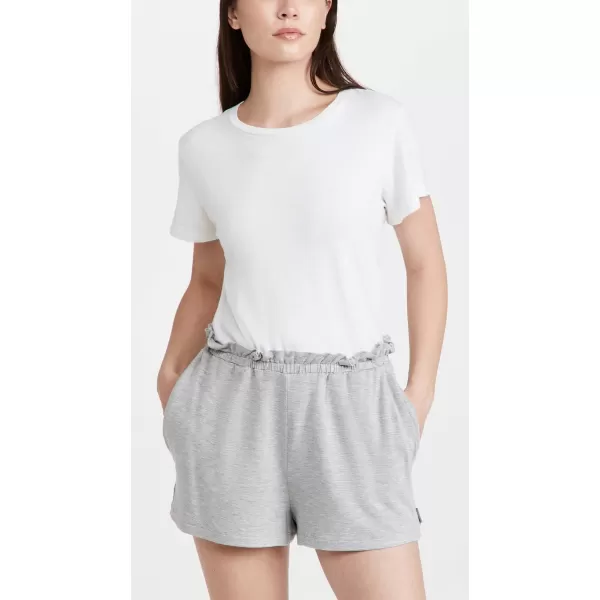 Calvin Klein Womens Pure Lounge Sleep Short Snow Heather MediumCalvin Klein Womens Pure Lounge Sleep Short Snow Heather Medium