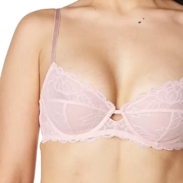 Calvin Klein Womens Seductive Comfort Unlined Lace BraBarely Pink