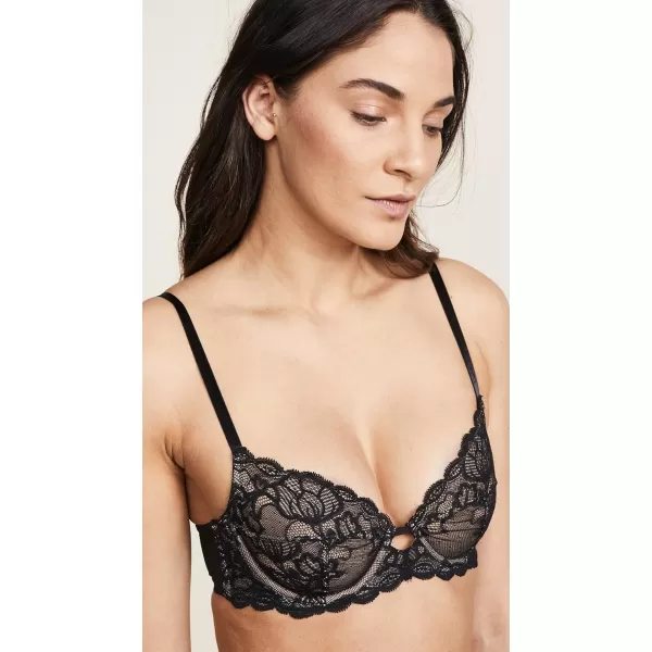 Calvin Klein Womens Seductive Comfort Unlined Lace BraBlack