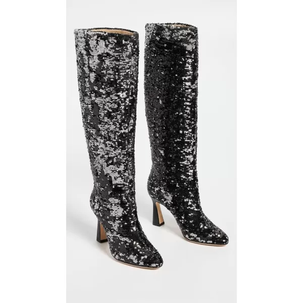 Chelsea Paris Womens Zora BootsBlackSilver