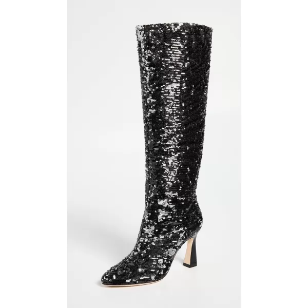 Chelsea Paris Womens Zora BootsBlackSilver