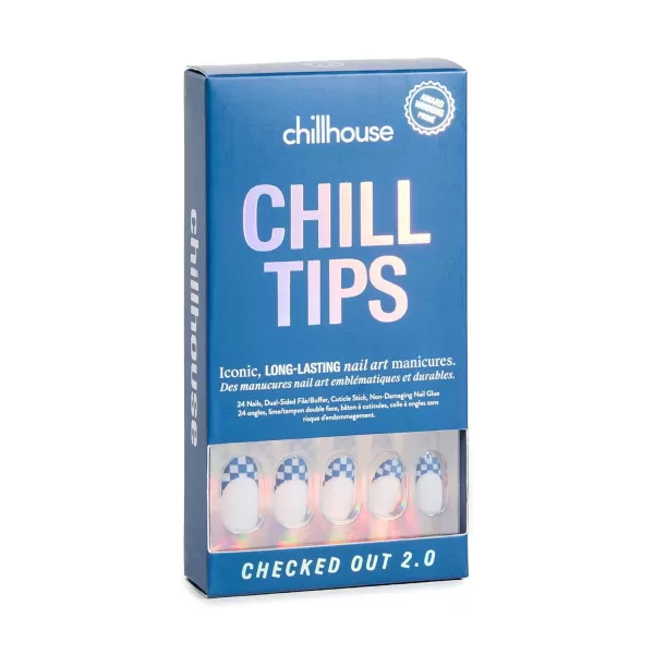 Chillhouse Womens Checked Out 20 Nail Kit One SizeChillhouse Womens Checked Out 20 Nail Kit One Size