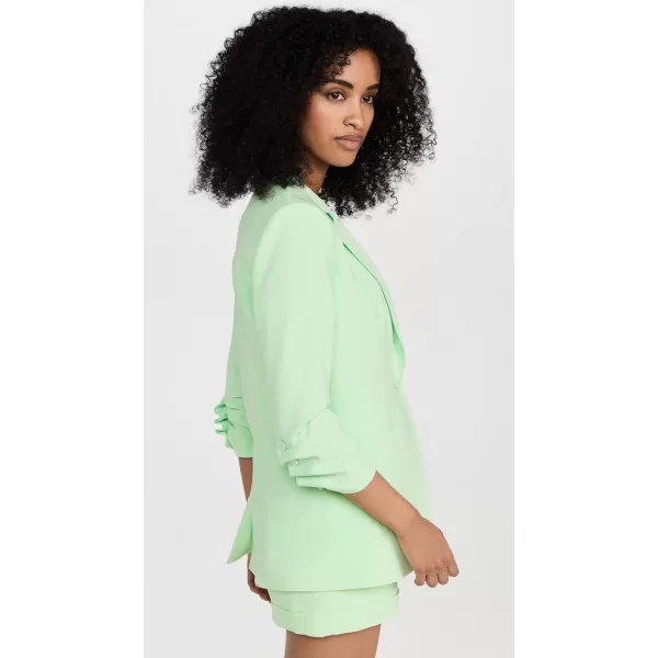 Cinq  Sept Womens Crepe Khloe BlazerGreen Papaya