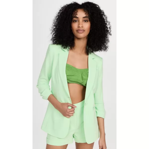 Cinq  Sept Womens Crepe Khloe BlazerGreen Papaya