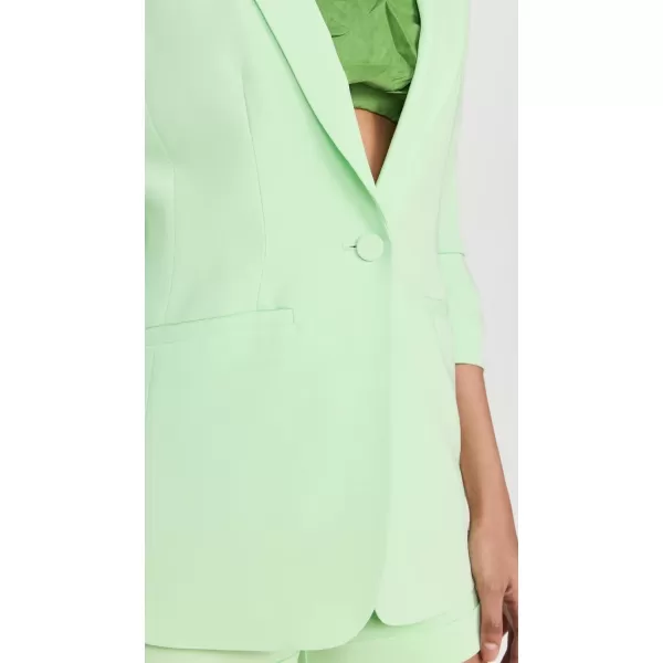 Cinq  Sept Womens Crepe Khloe BlazerGreen Papaya