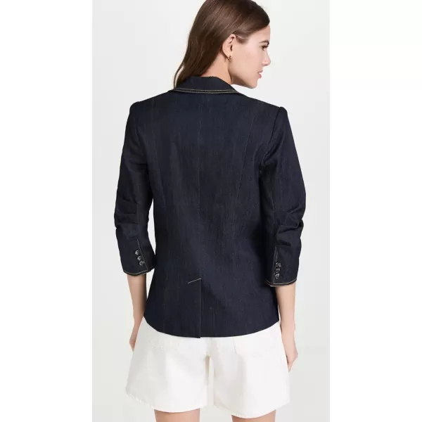 Cinq  Sept Womens Denim Khloe BlazerIndigo Denim