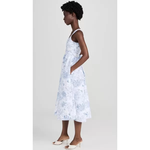 Cinq  Sept Womens Garden Toile Ebba DressWhiteBlue