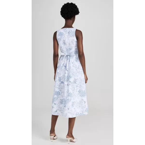 Cinq  Sept Womens Garden Toile Ebba DressWhiteBlue