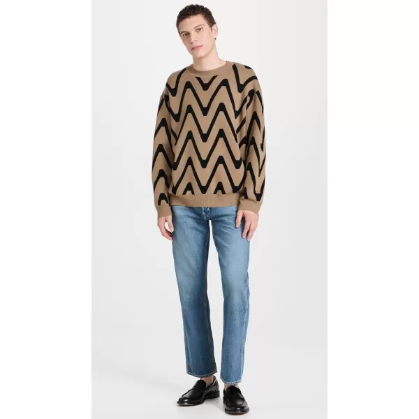 Closed Mens Crew Neck JumperTaupe Beige