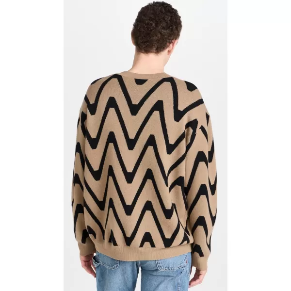 Closed Mens Crew Neck JumperTaupe Beige