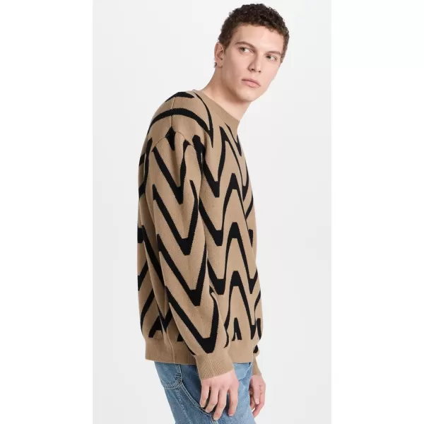 Closed Mens Crew Neck JumperTaupe Beige