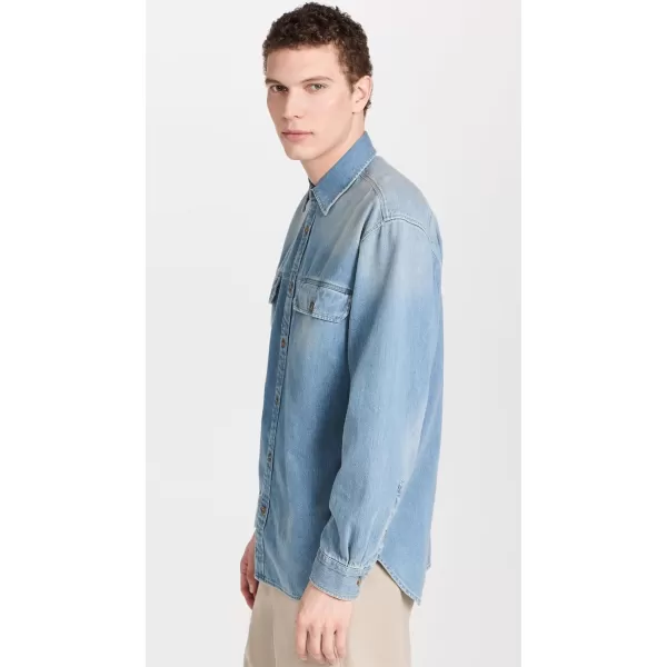 Closed Mens Longsleeve ShirtMid Blue