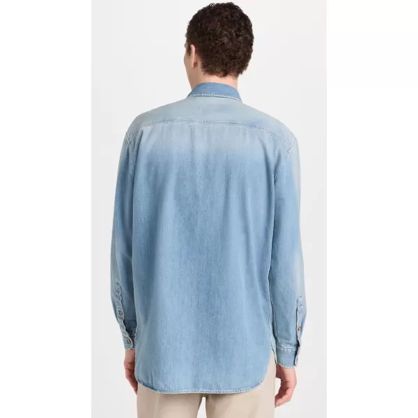 Closed Mens Longsleeve ShirtMid Blue