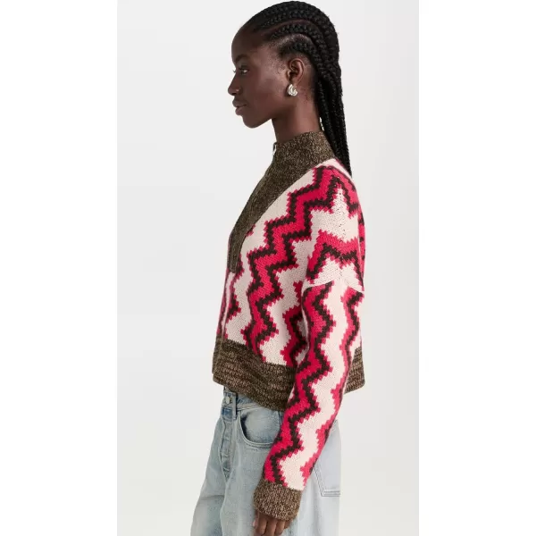 Closed Womens Cropped Halfzip Long SleeveMulti Color