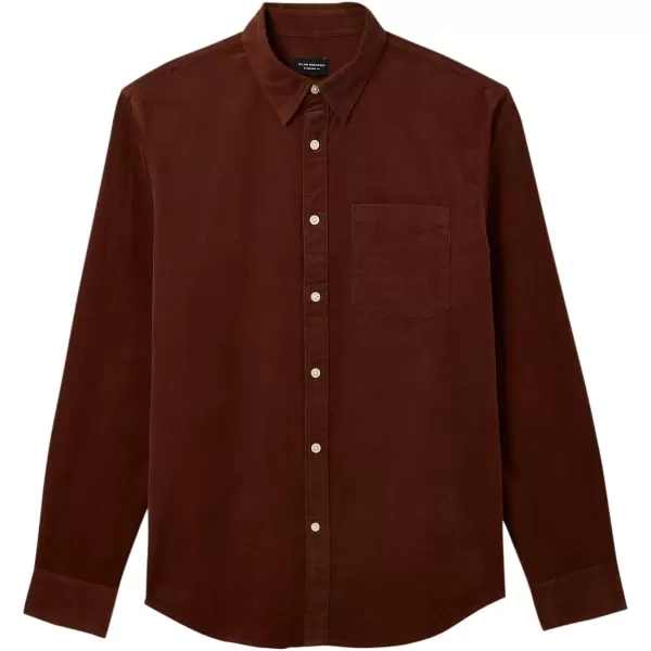 Club Monaco Mens Pinwale Corduroy ShirtBurgundyLis De Vin