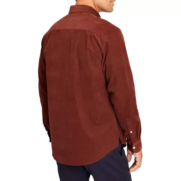 Club Monaco Mens Pinwale Corduroy ShirtBurgundyLis De Vin