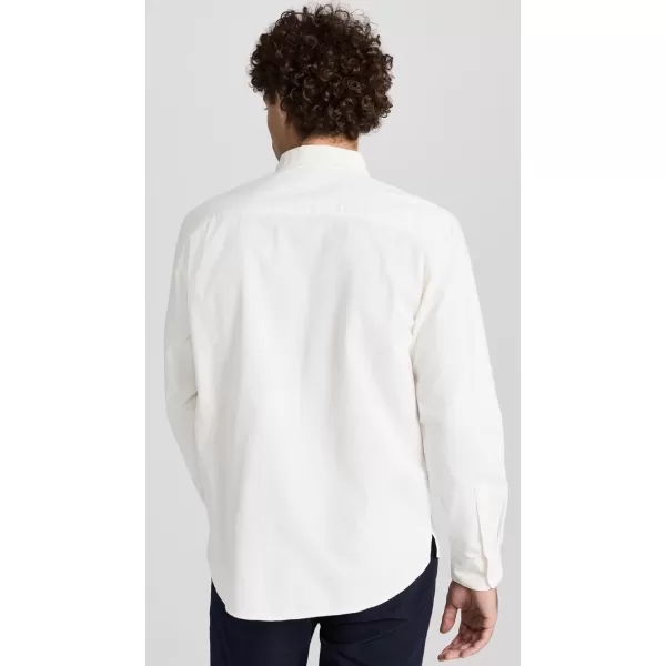 Club Monaco Mens Pinwale Corduroy ShirtCream