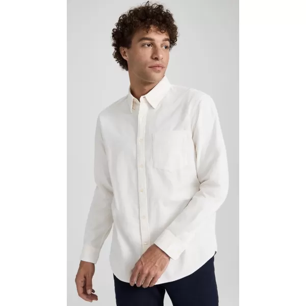 Club Monaco Mens Pinwale Corduroy ShirtCream